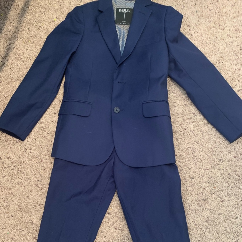 paisley boys blue dress suit